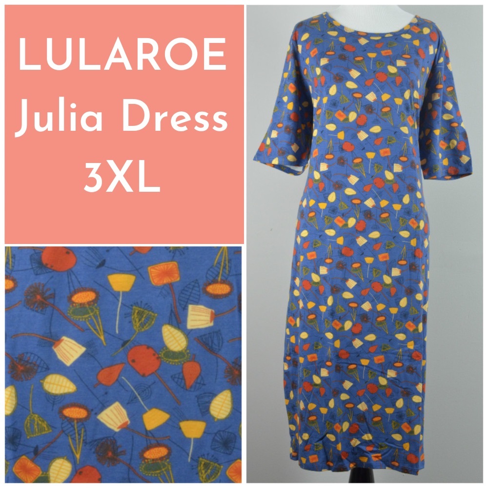 LuLaRoe Julia Dress 3XL